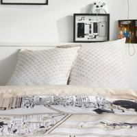 Beddengoedset - TODAY - JAVA - 2 personen - 240x220 cm - Katoen - Manga print - Beige - thumbnail
