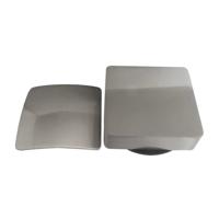 Knop/plug Badoverloop Wiesbaden Inclusief Badvulfunctie Vierkant Geborsteld Staal - thumbnail