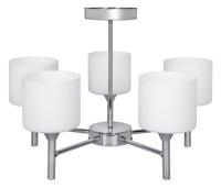 Klassieke kroonluchter hanglamp plafondlamp Activejet MIRA chroom 5xE27 voor woonkamer - thumbnail