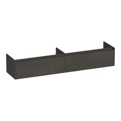 Brauer Embrace - Onderkast - 200 cm - met 2 Softclose Lades Greeploos en 2 Sifon Uitsparingen - Timber Anthracite
