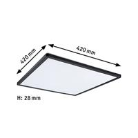 Paulmann 71002 P Atria Shine 22W 3000K 3Dim 420x420 sz LED-plafondlamp 22 W Zwart - thumbnail