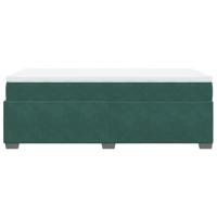 Boxspring met matras fluweel donkergroen 140x200 cm - thumbnail