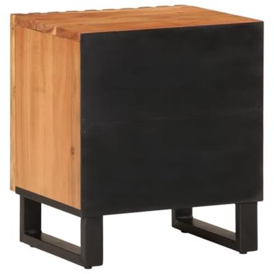 Nachtkastjes 2 st 40x34x46 cm massief acaciahout