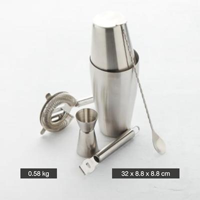 POINT-VIRGULE - Bar & Cocktail - Boston shaker 5-delige set RVS mat