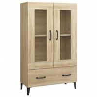 Hoge kast 70x31x115 cm bewerkt hout sonoma eikenkleurig - thumbnail