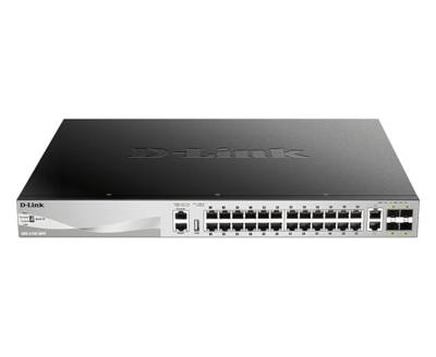 D-Link DGS 3130-30PS - Switch - L3 Lite - Managed - 24 x 10/100/1000 (PoE+) + 2 x 10 Gigabit Ethernet + 4 x 10 Gigabit S