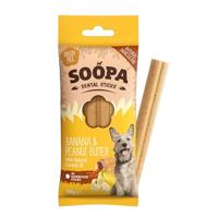 Soopa Dental Sticks banaan & pindakaas voor de hond Per 3 - thumbnail