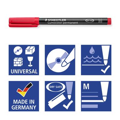 Viltstift staedtler ohp lumo m 317 perm 4 st. ass Viltstift staedtler ohp lumo m 317 perm 4 st. ass