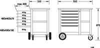 Gedore Verrijdbare werkbank 1502 - 6620620 - thumbnail