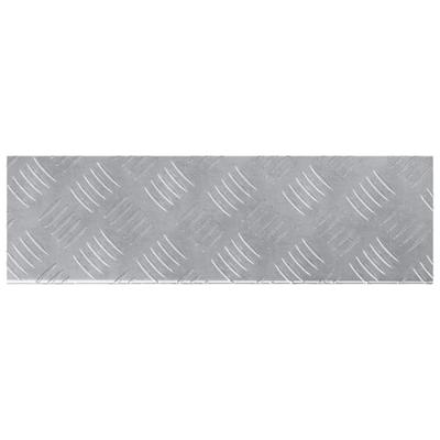 VidaXL Trap tread rechthoekig 10 pcs zilver 60 x 18 cm aluminium