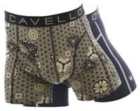 Cavello boxershorts 2-pack mystic flower print / all black - thumbnail