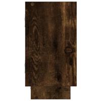 Wandschap kubus 5 vakken bewerkt hout gerookt eikenkleurig - thumbnail