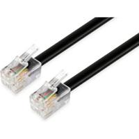Equip RJ11, 4P4C, Flachkabel, 5M telefoonkabel - thumbnail