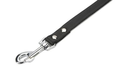 Hondenriem van leer 100cm x 20mm zwart Hondenriem van leer 100cm x 20mm zwart