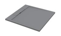 Douchebak Best Design Decent 100x100x3.5 cm Solid Surface Grijs - thumbnail