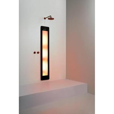 Sunshower Round One L infrarood opbouw incl. Wandbeugel 185x33x12cm full body Black L0500-L0102-SML0700 Sunshower Round One L infrarood opbouw incl. Wandbeugel 185x33x12cm full body Black L0500-L0102-SML0700