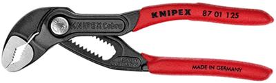 Knipex Cobra® Hightech-Waterpomptang | 125 mm Lengte | Anti-Slip | Kunststof Bekleed | Grijs Geatramenteerd - 87 01 125 SB