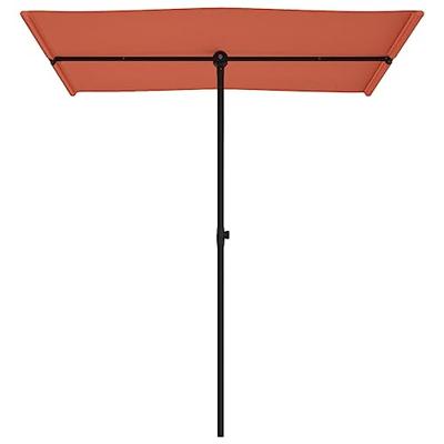 VidaXL Parasol met aluminium paal 180x110 cm terracottakleurig VidaXL Parasol met aluminium paal 180x110 cm terracottakleurig