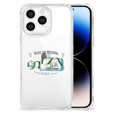iPhone 14 Pro Stevig | Bumper Hoesje | Boho Bottle