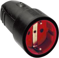 Bachmann 913.174 Koppeling met randaarde Rubber, Silicone 250 V Zwart IP44, IP20 - thumbnail