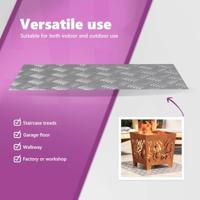 VidaXL Trap tread rechthoekig 2 pcs zilver 70 x 40 cm aluminium - thumbnail