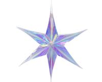 Kersthanger Ster iriserend 30cm - thumbnail