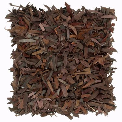 vidaXL Kussen shaggy hoogpolig 60x60 cm leer en katoen bruin vidaXL Kussen shaggy hoogpolig 60x60 cm leer en katoen bruin