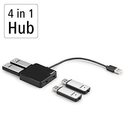 Hama USB-hub 4-poorts USB 2.0 480 Mbit/s Hama USB-hub 4-poorts USB 2.0 480 Mbit/s