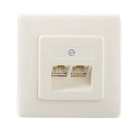 Rutenbeck IAE/UAE2x8(4)TRSUPrw Netwerkdoos Inbouw (in muur) Inzet met centraalstuk en frame Wit - thumbnail
