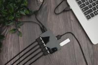 DIGITUS USB-hub - 10 poorten - high-speed USB 2.0-480 MBit/s - Plug&Play - aansluitkabel 100 cm - zwart - thumbnail