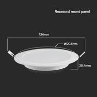 V-TAC VT-61006 78591 LED-inbouwpaneel Energielabel: E (A - G) 6 W Neutraalwit Wit - thumbnail
