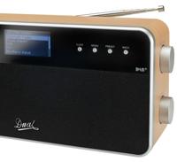 Dual IR 6S Tafelradio met internetradio DAB+, FM AUX, Internetradio Spotify Hout, Zwart - thumbnail