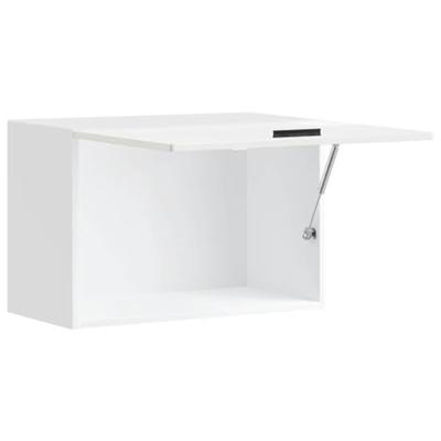 Keukenwandkast Porto bewerkt hout hoogglans wit