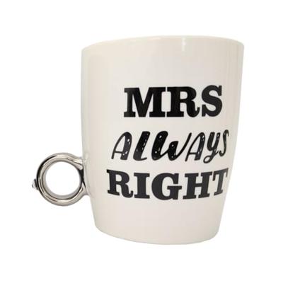 Porseleinen mokken Mr Right & Mrs Always Right - thumbnail