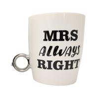 Porseleinen mokken Mr Right & Mrs Always Right - thumbnail