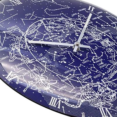 NeXtime ne-3165 wandklok dia. 35 cm, bol glas, &apos;milky way dome&apos;