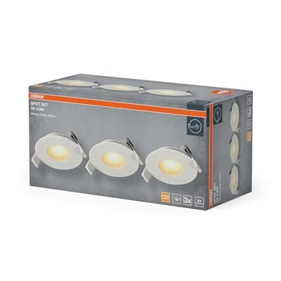OSRAM HOMELIGHTING 4099854595530 Plafondspot, LED-plafondspot Wit OSRAM HOMELIGHTING 4099854595530 Plafondspot, LED-plafondspot Wit
