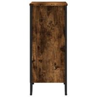 Boekenkast 80x31x74,5 cm bewerkt hout gerookt eikenkleurig - thumbnail