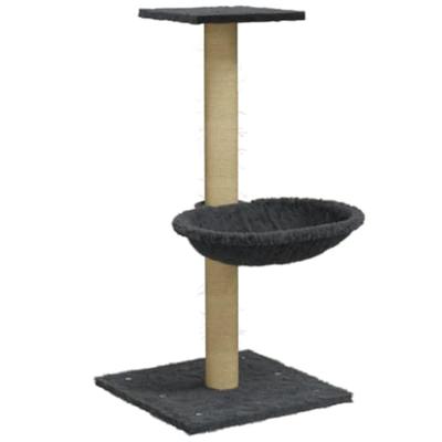 VidaXL Kattenmeubel met sisal krabpaal 74 cm donkergrijs VidaXL Kattenmeubel met sisal krabpaal 74 cm donkergrijs