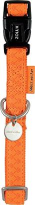 Macleather halsband oranje