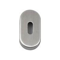 Hardbrass Sleutelrozet Shuffle ovaal - RVS - thumbnail