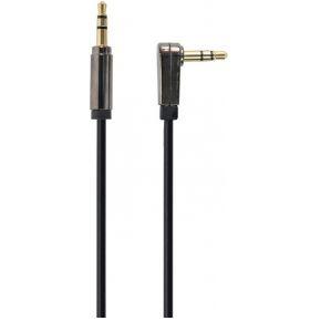 3.5 mm stereo audiokabel met haakse stekker, 1 meter
