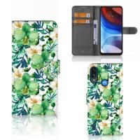 Motorola Moto E7i Power | E7 Power Hoesje Orchidee Groen - thumbnail