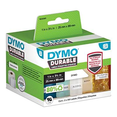 Etiket dymo labelwriter industrieel 25x89 2st wit Etiket dymo labelwriter industrieel 25x89 2st wit
