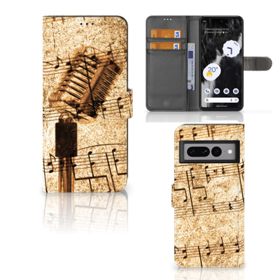 Google Pixel 7 Pro | Telefoonhoesje met foto | Bladmuziek | Portemonnee hoesje Google Pixel 7 Pro | Telefoonhoesje met foto | Bladmuziek | Portemonnee hoesje