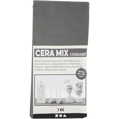 Creativ Company Cera-mix standaard gipsgietmix, lichtgrijs, 1 kg