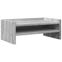 VidaXL Monitorstandaard 42x24x16 cm bewerkt hout grijs sonoma eiken - thumbnail