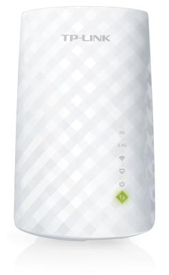 TP-Link RE200 WLAN Repeater (750 Mbps, Dual WLAN AC+N, WLAN-versterker, LAN-poort, App Control, Compatibel met alle WLAN-apparaten) & Amazon Basics Ethernet Netwerkkabel, RJ45, Cat6