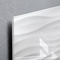 Sigel SI-GL260 Glasmagneetbord Artverum 910x460x15mm White Wave - thumbnail