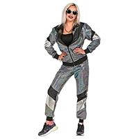 Disco Trainingspak Reflecterend Zilver Unisex - thumbnail